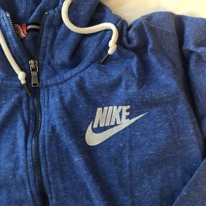 Blue Nike zip-up